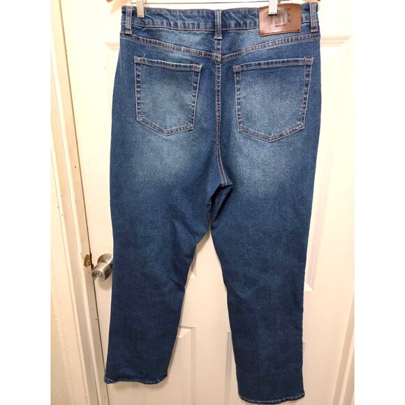 Frye Women's Mid-Rise Straight-Leg Denim Jeans Classic Blue Wash Size 10/30 - Picture 2 of 11